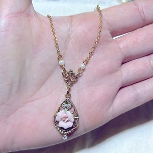 vintage gold plated necklace